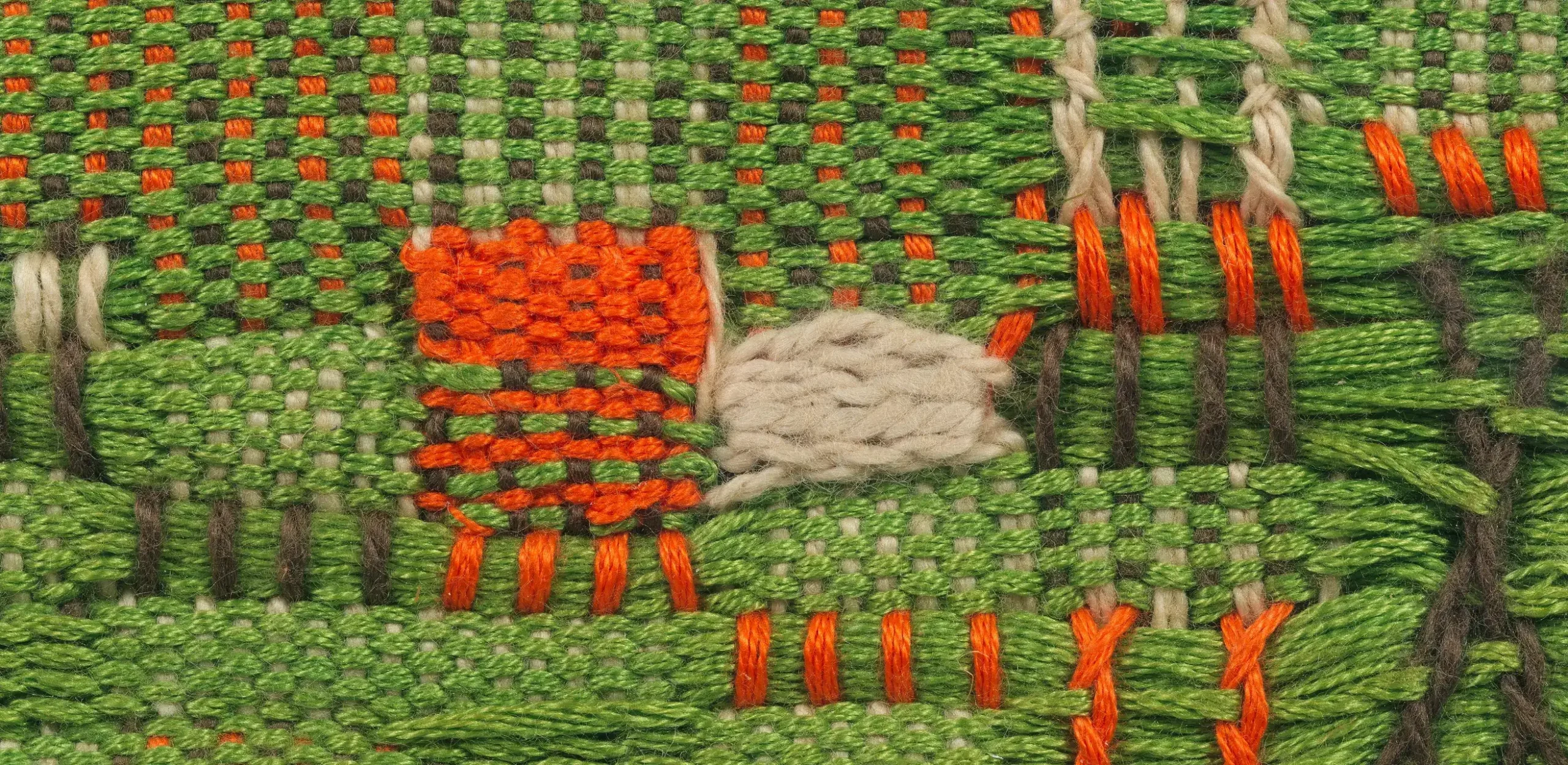 Close up of knit weaving
